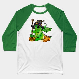 Little Halloween Dragon Baseball T-Shirt